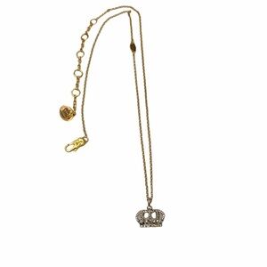 Juicy Couture Tiara Crown 2 Tone Necklace